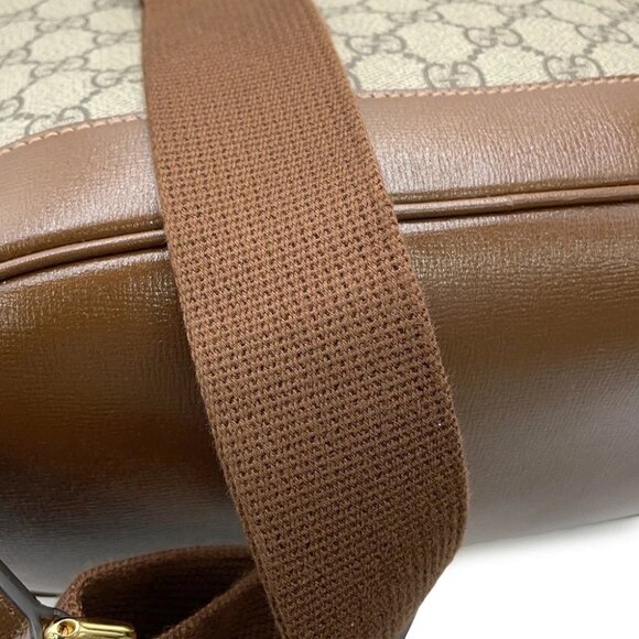 GUCCI Interlocking G GG Supreme Backpack PVC/Leather Beige/Brown 674147 - Picture 12 of 14